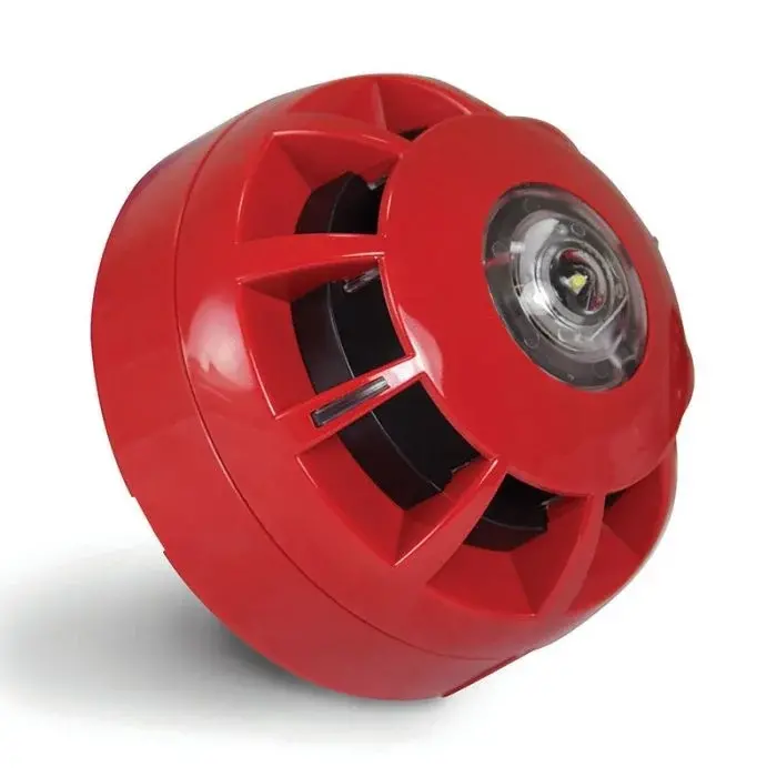 C-TEC ADDRESSABLE CX VOICE SOUNDER & VAD BEACON – RED – EN54-3 & EN54-23 BF453A/CX/SR